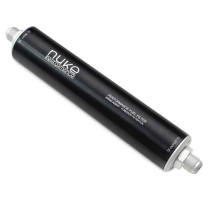 Bränslefilter 200mm 10 Micron AN8 / AN10 (Filtermedia i Rostfritt Stål) Nuke Performance (AN10 (7/8 UNF) till AN10 Hane)